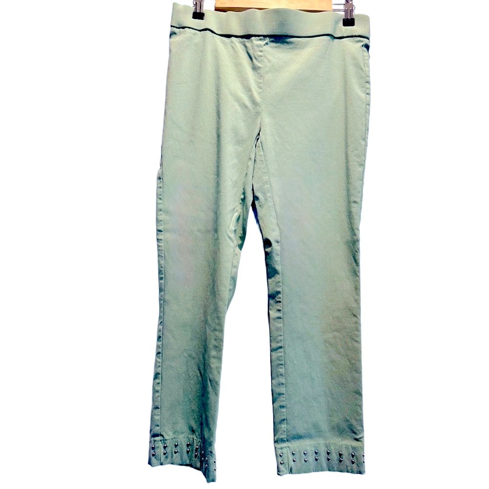 Women's Pull-On Cropped Pants in Sage